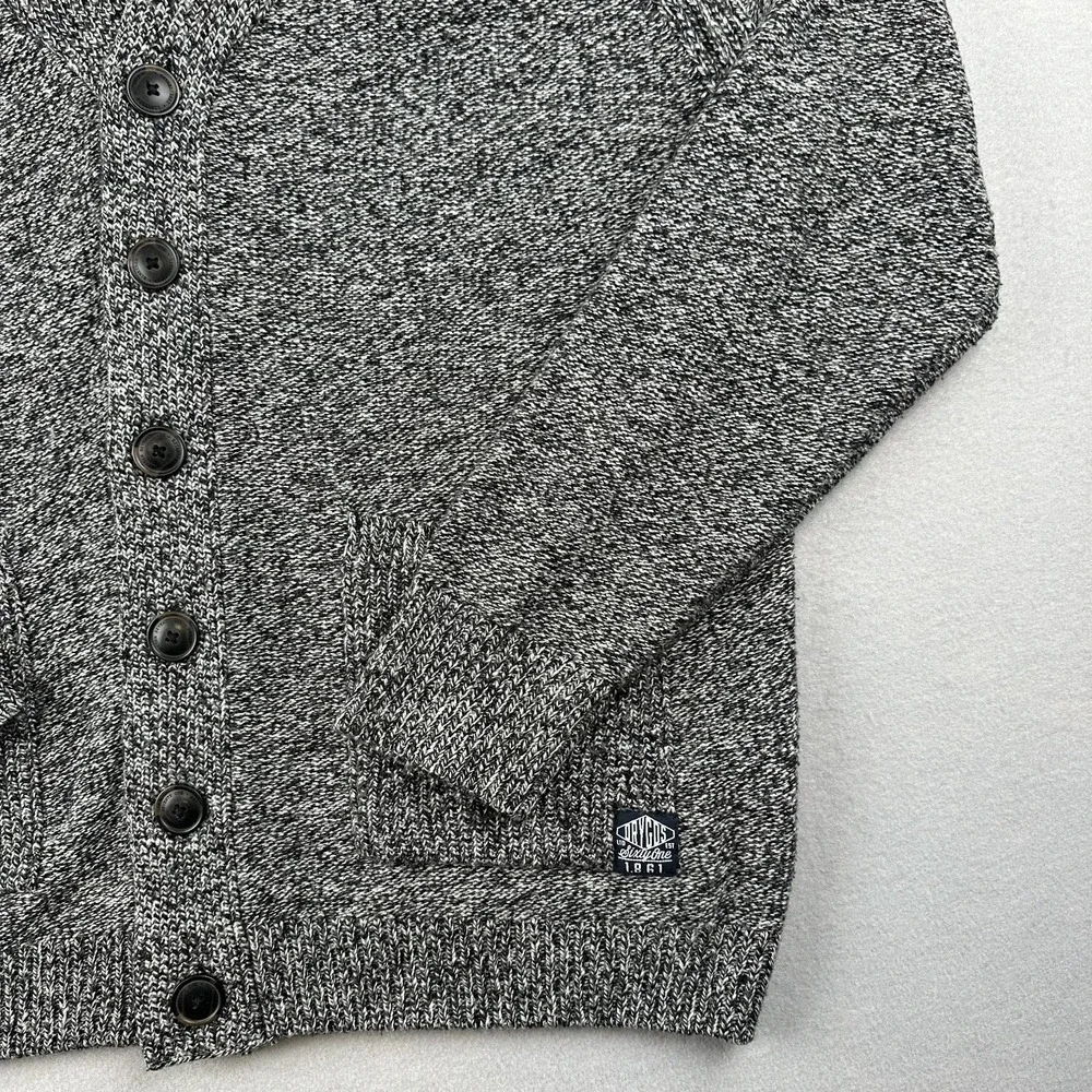 Angelo Litrico Men's 3XL Grey Cardigan Acrylic Sweater